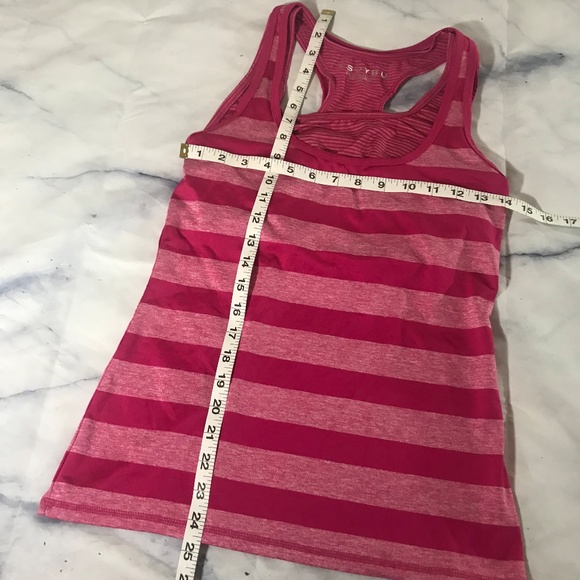 Soybu Pink Built In Shelf Bra Athletic Tank Top - Picture 3 of 8
